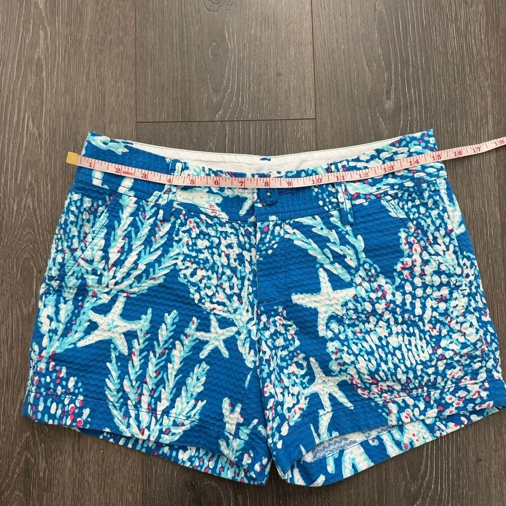 Lilly Pulitzer Womens Sz 2 Shorts Lot of 2 Pink Blue Resort Preppy Vacation - Picture 5 of 9